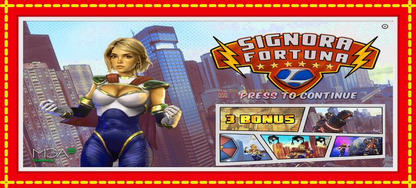 Slot machine Signora Fortuna with access to free game online, picture 1