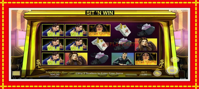 Slot machine Sit N Win with access to free game online, picture 2