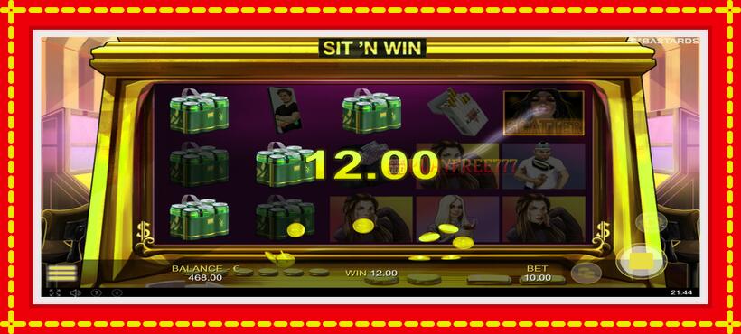 Slot machine Sit N Win with access to free game online, picture 4