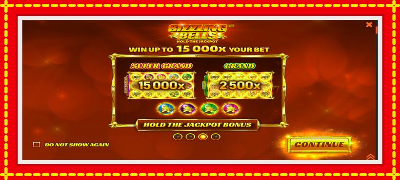 Slot machine Sizzling Bells with access to free game online, picture 1