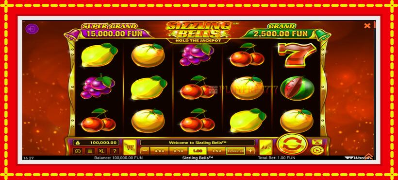 Slot machine Sizzling Bells with access to free game online, picture 2