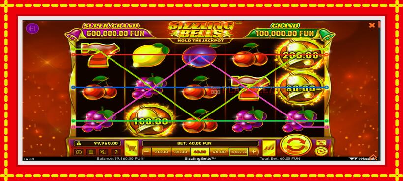 Slot machine Sizzling Bells with access to free game online, picture 3