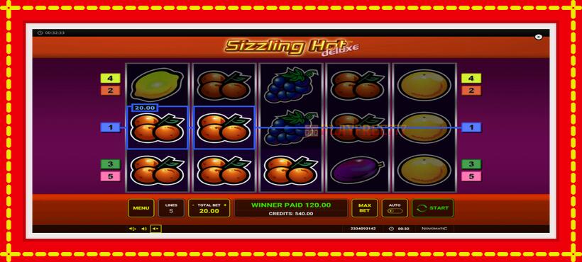 Slot machine Sizzling Hot Deluxe with access to free game online, picture 4