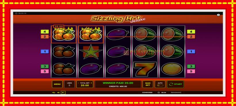 Slot machine Sizzling Hot Deluxe with access to free game online, picture 5