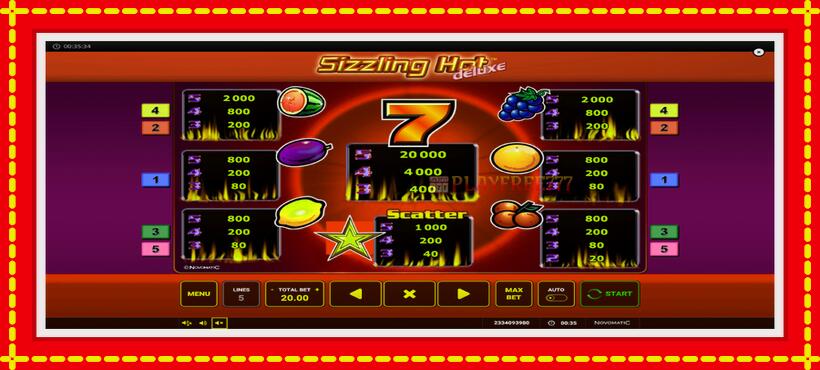 Slot machine Sizzling Hot Deluxe with access to free game online, picture 6