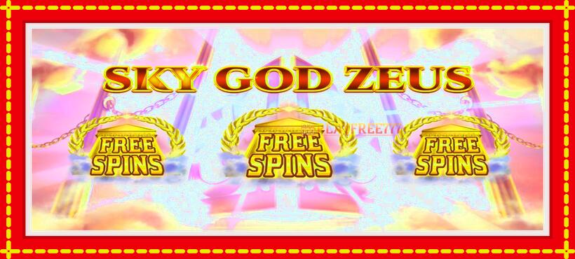 Slot machine Sky God Zeus 3x3 with access to free game online, picture 1