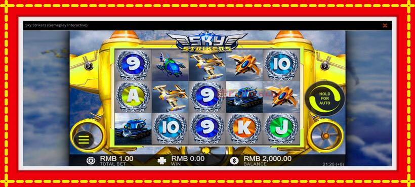 Slot machine Sky Strikers with access to free game online, picture 1