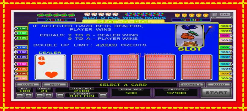 Slot machine Slot-o-Pol with access to free game online, picture 2