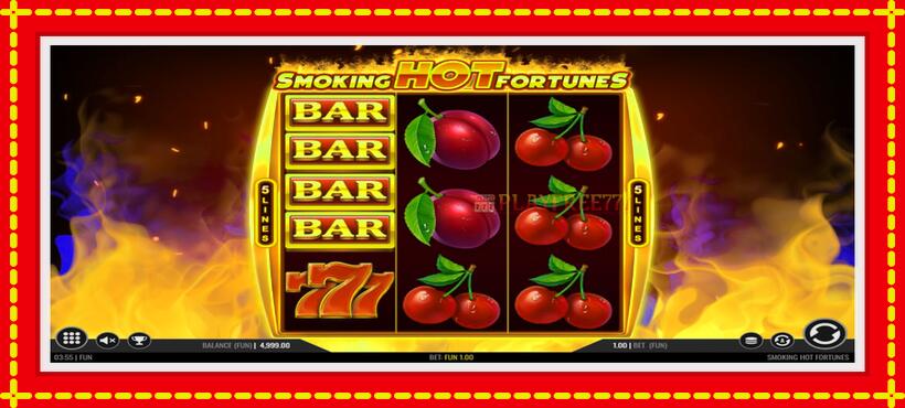 Slot machine Smoking Hot Fortunes with access to free game online, picture 1