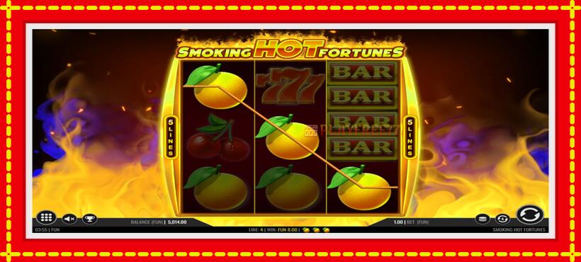 Slot machine Smoking Hot Fortunes with access to free game online, picture 2