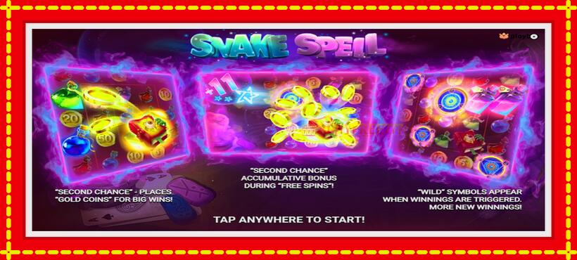 Slot machine Snake Spell with access to free game online, picture 1