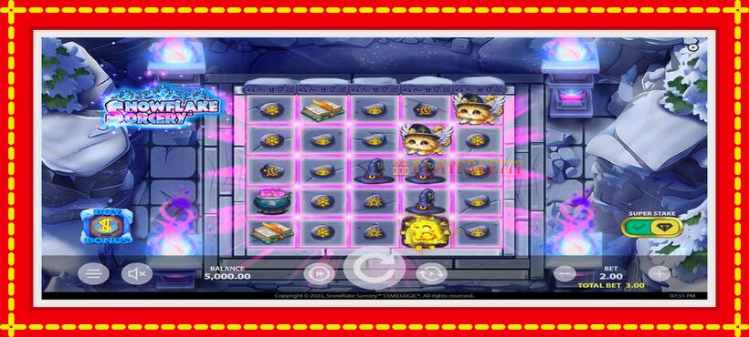 Slot machine Snowflake Sorcery with access to free game online, picture 2