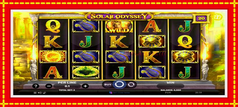 Slot machine Solar Odyssey with access to free game online, picture 1