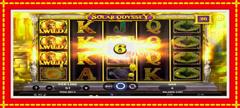 Slot machine Solar Odyssey with access to free game online, picture 3