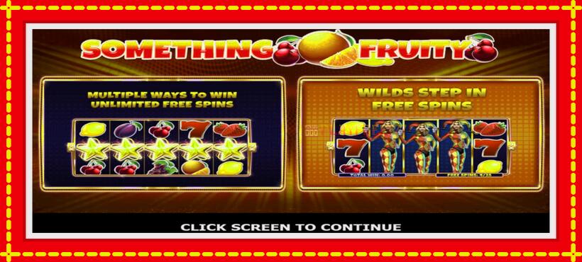 Slot machine Something Fruity with access to free game online, picture 1