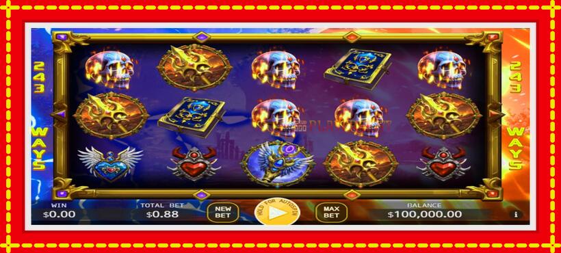 Slot machine Sorcerer and Demon with access to free game online, picture 1