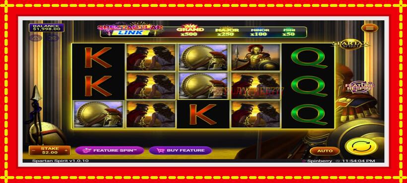 Slot machine Spartan Spirit with access to free game online, picture 2