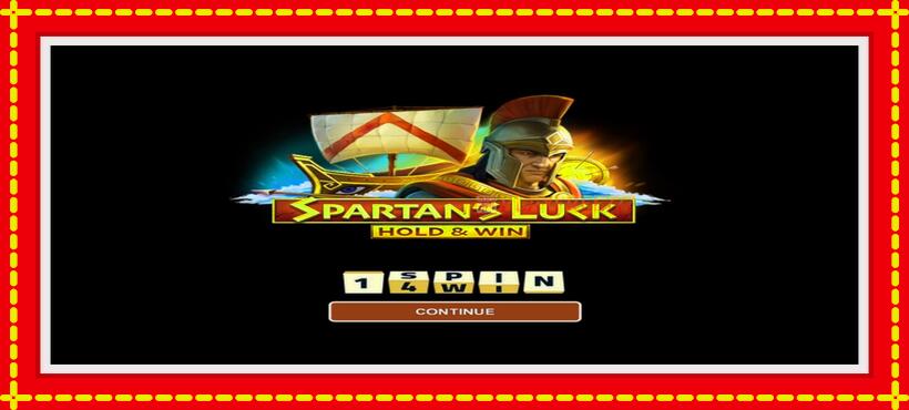 Slot machine Spartans Luck Hold & Win with access to free game online, picture 1