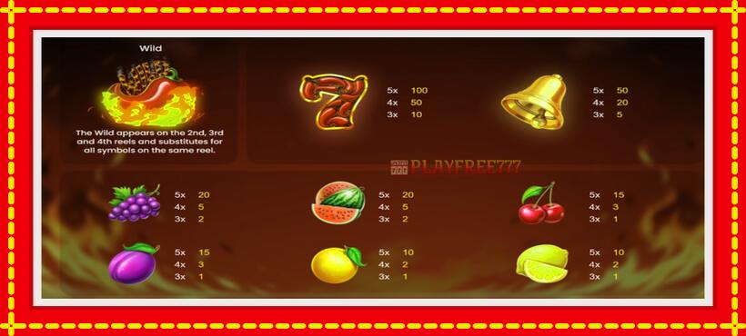 Slot machine Spicy Seven with access to free game online, picture 5