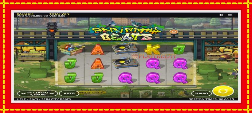 Slot machine Spin City Beats with access to free game online, picture 2