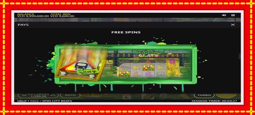 Slot machine Spin City Beats with access to free game online, picture 6