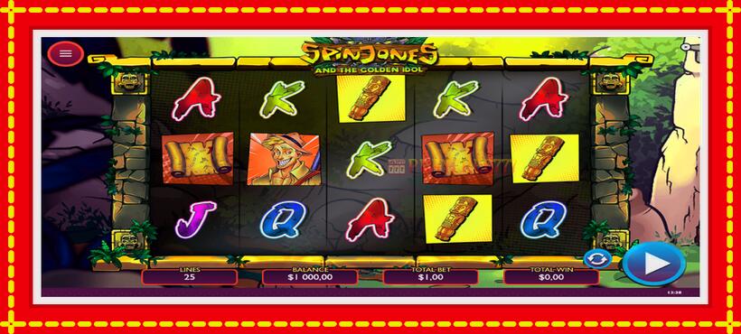 Slot machine Spin Jones and the Golden Idol with access to free game online, picture 2