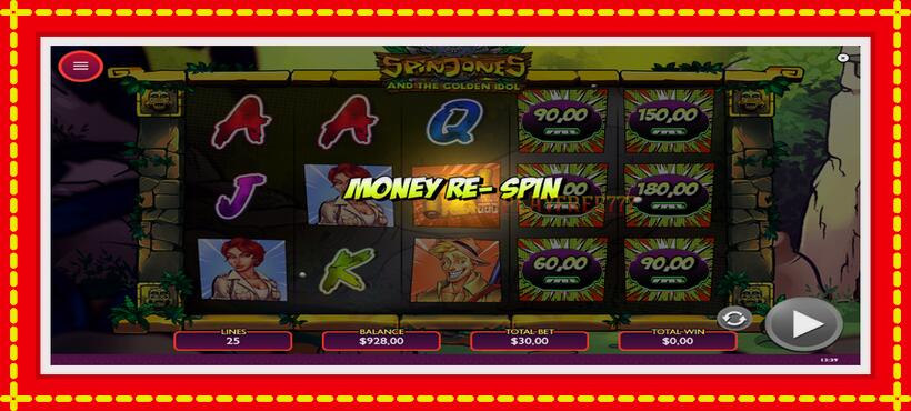 Slot machine Spin Jones and the Golden Idol with access to free game online, picture 4