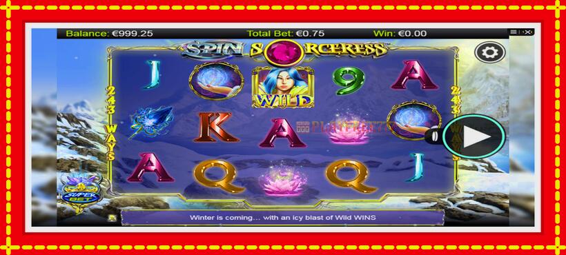 Slot machine Spin Sorceress with access to free game online, picture 2