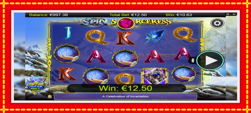 Slot machine Spin Sorceress with access to free game online, picture 3