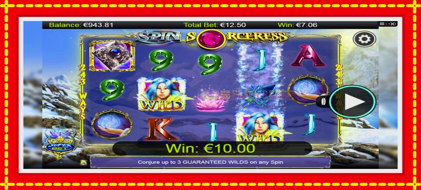 Slot machine Spin Sorceress with access to free game online, picture 4