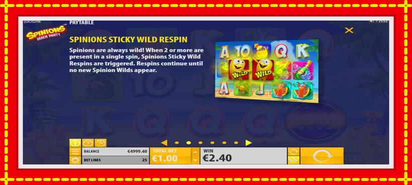 Slot machine Spinions Beach Party with access to free game online, picture 5