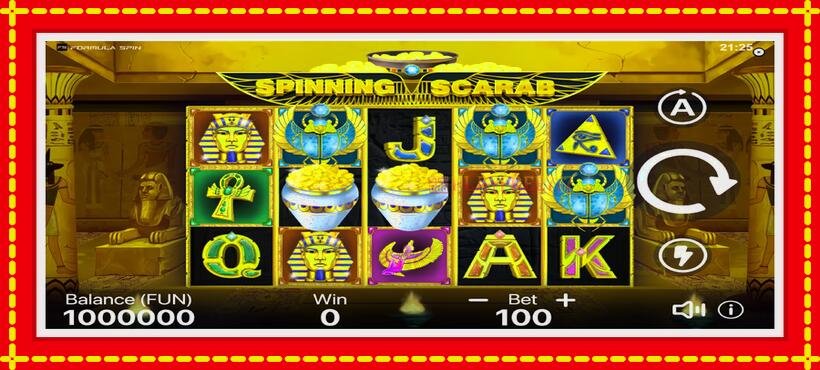 Slot machine Spinning Scarab with access to free game online, picture 2