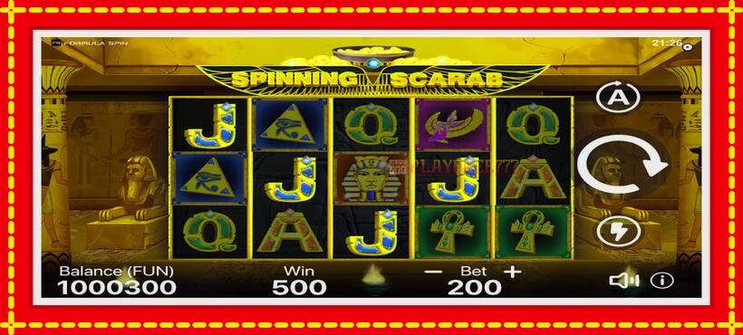 Slot machine Spinning Scarab with access to free game online, picture 3