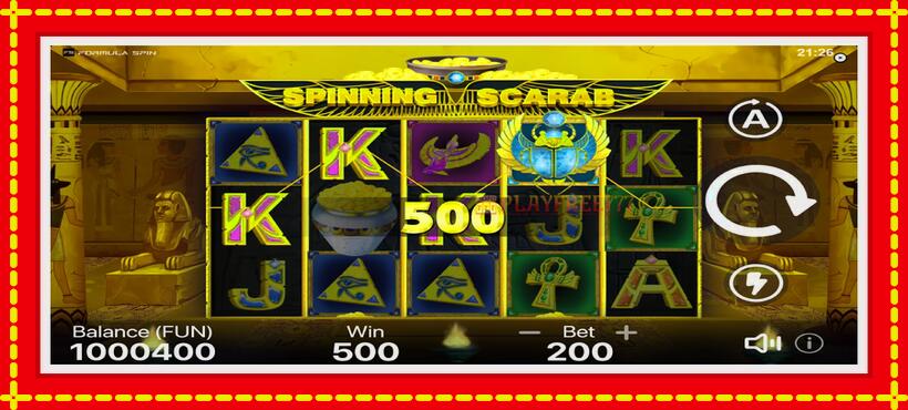 Slot machine Spinning Scarab with access to free game online, picture 4