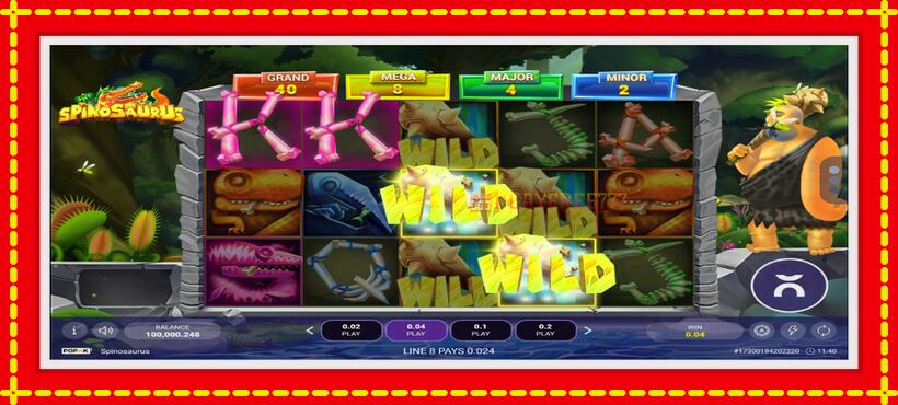 Slot machine Spinosaurus with access to free game online, picture 3