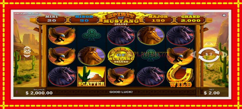 Slot machine Spirit of Mustang Deluxe with access to free game online, picture 1