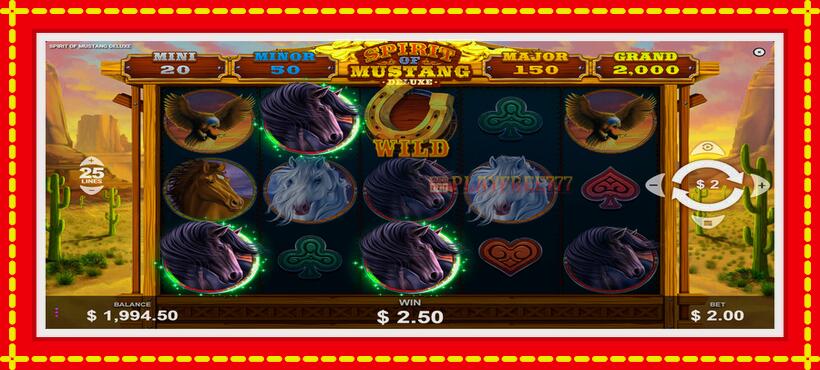 Slot machine Spirit of Mustang Deluxe with access to free game online, picture 4