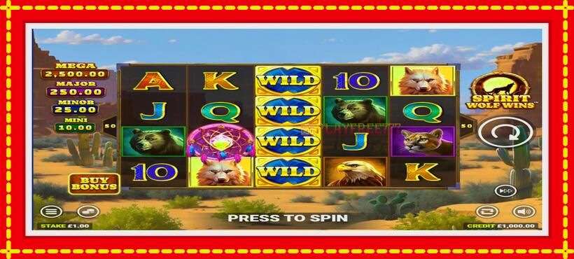 Slot machine Spirit Wolf Wins with access to free game online, picture 2