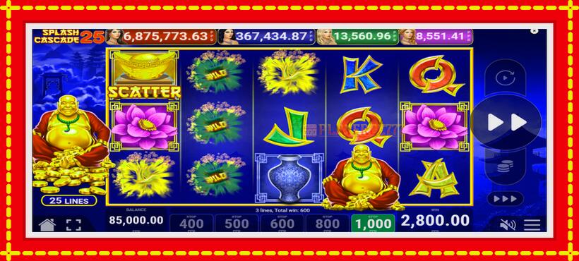 Slot machine Splash Cascade 25 with access to free game online, picture 3