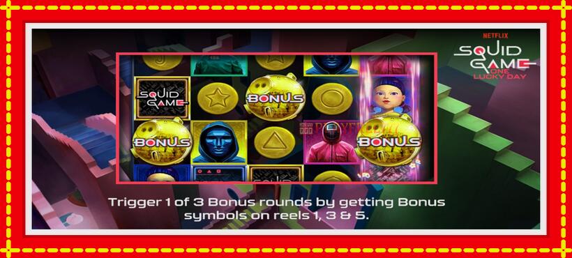 Slot machine Squid Game One Lucky Day with access to free game online, picture 1