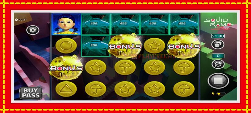 Slot machine Squid Game One Lucky Day with access to free game online, picture 4