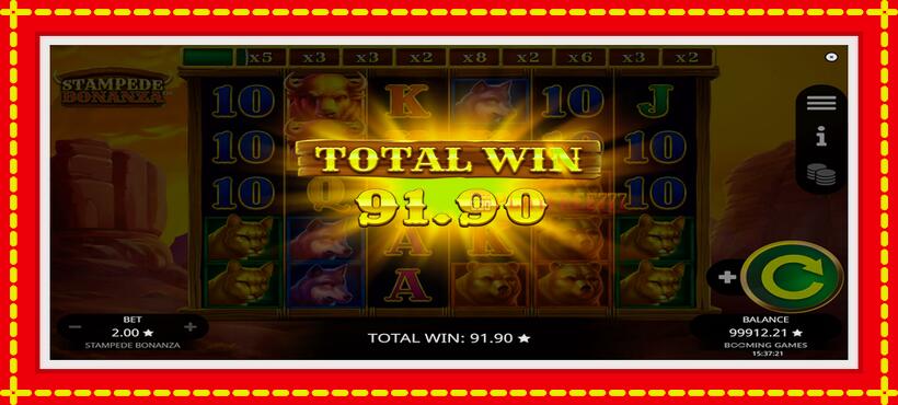 Slot machine Stampede Bonanza with access to free game online, picture 5