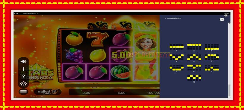 Slot machine Stars Bonanza with access to free game online, picture 7