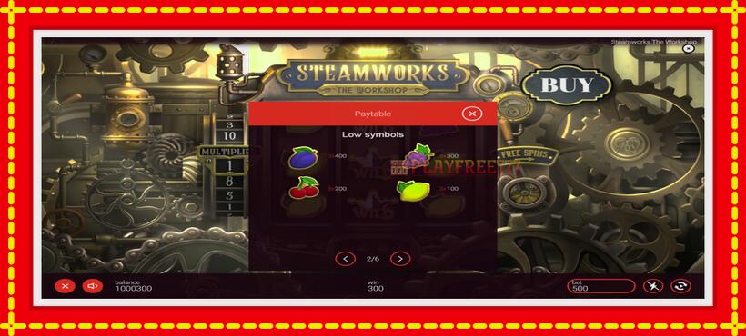 Slot machine Steamworks - The Workshop with access to free game online, picture 6