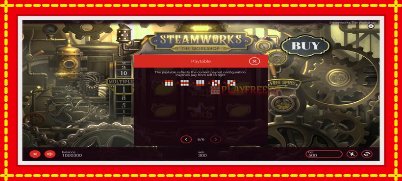 Slot machine Steamworks - The Workshop with access to free game online, picture 7