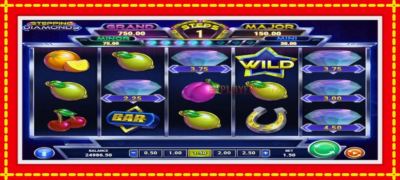 Slot machine Stepping Diamonds with access to free game online, picture 4