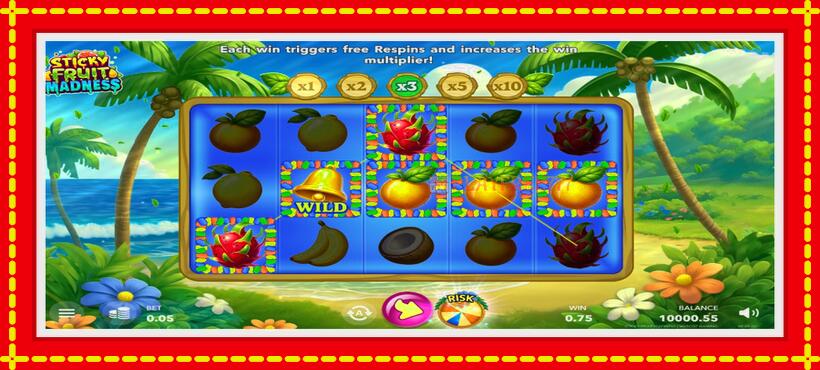 Slot machine Sticky Fruit Madness with access to free game online, picture 3