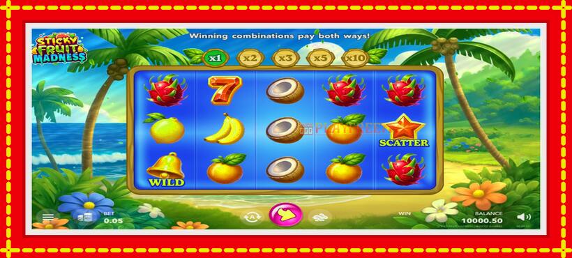 Slot machine Sticky Fruit Madness with access to free game online, picture 4