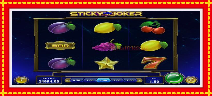 Slot machine Sticky Joker with access to free game online, picture 2