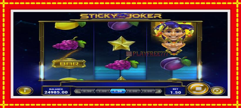 Slot machine Sticky Joker with access to free game online, picture 3